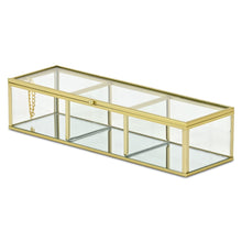 Load image into Gallery viewer, Hand Painted Decorative Box (718675) - Gold
