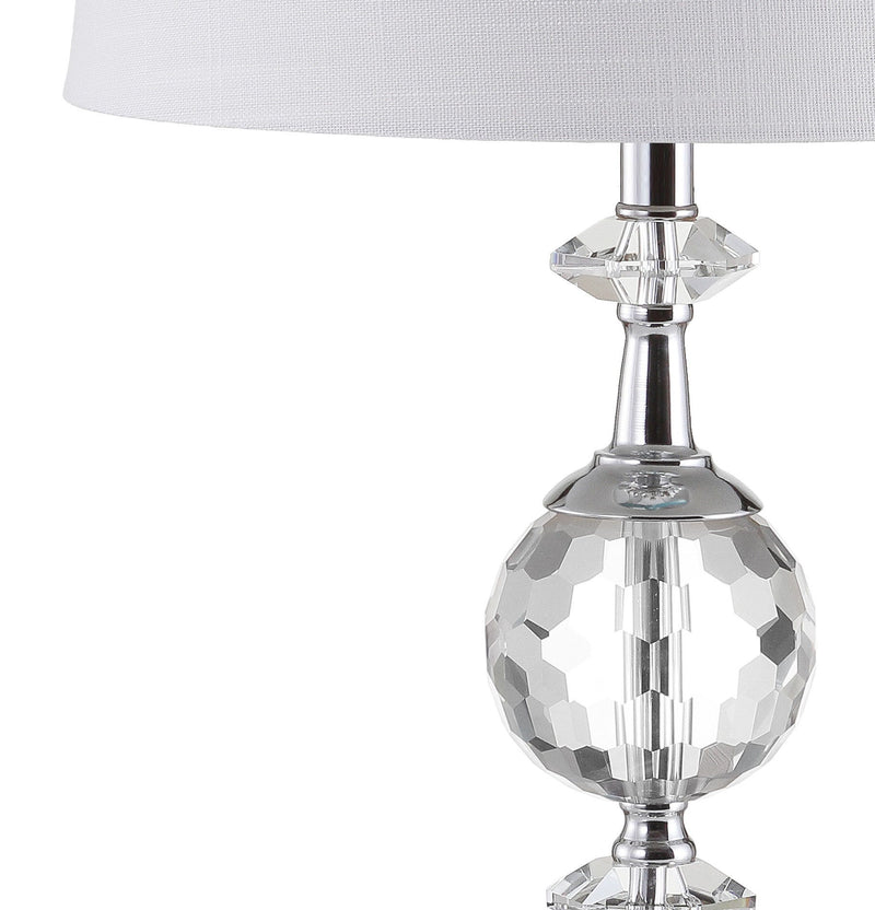 Urn Bedside Lamp With Empire Shade - Clear