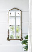 Load image into Gallery viewer, Antique Arched Mirror With Metal Frame, Full Length Mirror For Living Room Bathroom Entryway - Gold

