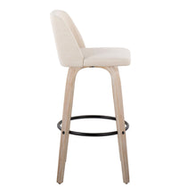 Load image into Gallery viewer, Toriano - Mid-Century Modern Fixed Height BarStool With Round Footrest (Set of 2)

