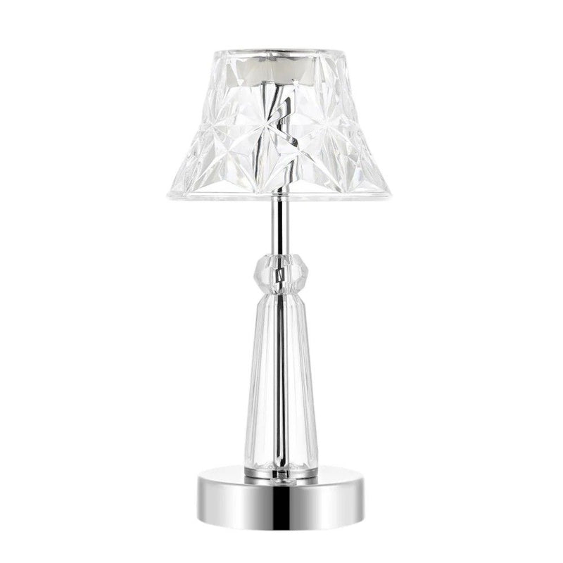 Novelty USB Table Lamp With Empire Shade - Clear
