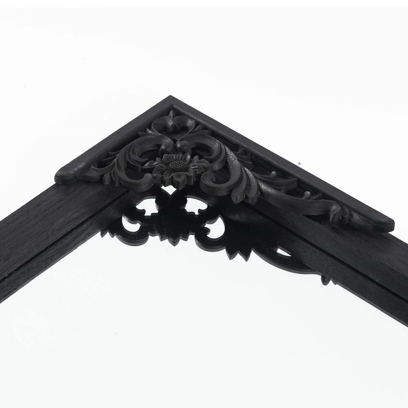 69" Solid Wood Framed Full Length Mirror - Black