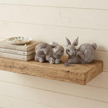 Load image into Gallery viewer, Poly Rabbit Figurine Tabletop Sculpture (Set of 4) - Gray / Brown
