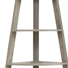 Load image into Gallery viewer, Four Tier Corner Bookcase (332800) - Taupe
