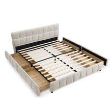 Load image into Gallery viewer, Modern Platform Bed Frame With Thick Fabric
