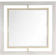 Load image into Gallery viewer, 32" Square Steel Framed Accent Mirror - Gold
