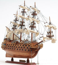 Load image into Gallery viewer, Hand Painted San Felipe 1690 Small Model Boat - Brown
