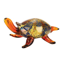 Load image into Gallery viewer, Murano Turtle Figurine Tabletop Sculpture (376130) - Clear / Brown / Green
