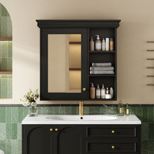 Load image into Gallery viewer, Wall Mounted Bathroom Medicine Cabinet With Mirror And Adjustable Storage With Soft Close Hinges
