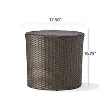 Load image into Gallery viewer, Barrel Side Table With Handcrafted Details
