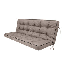 Load image into Gallery viewer, 3 Seater Outdoor Porch Swing Cushion With Backrest, Waterproof
