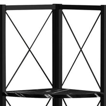 Load image into Gallery viewer, Four Tier Corner Bookcase (489789) - Black
