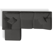 Load image into Gallery viewer, Cloud Sectional Couch, Convertible With Ottoman, 3 Seater Modular Design
