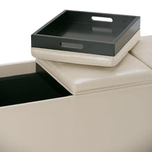 Load image into Gallery viewer, Avalon - Upholstered Storage Ottoman
