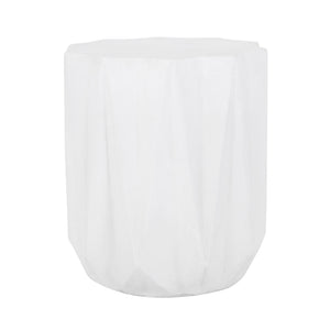 Outdoor Lightweight Concrete Side Table - Antique White