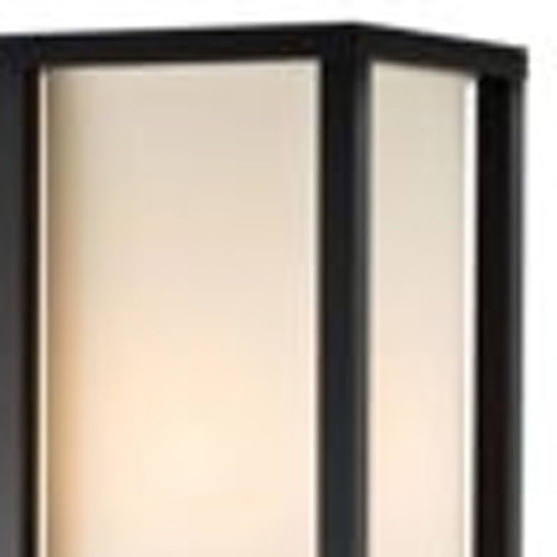 Sleek Column Style Floor Lamp With Storage - Black / White