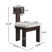 Load image into Gallery viewer, Upholstered Dining Fabric Side Chairs (Set of 2)
