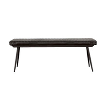 Load image into Gallery viewer, Tufted Cushion Side Bench With Tapered Legs
