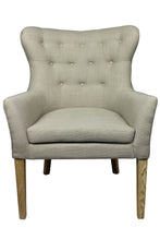 Load image into Gallery viewer, Natural Tufted Arm Chair - Taupe
