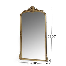 Load image into Gallery viewer, Traditional Handcrafted Over Mantle Mirror - Antique Gold
