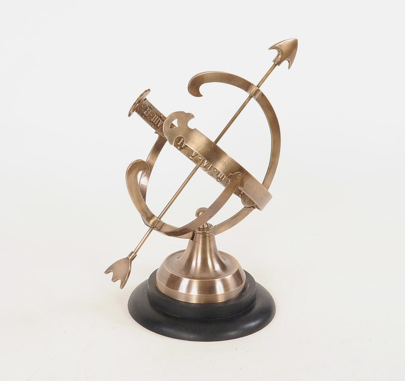 Hand Painted Figurine Tabletop Sculpture - Brass / Black