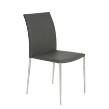 Load image into Gallery viewer, Leather Dining Side Chairs (Set of 2) - Gray
