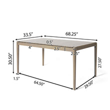 Load image into Gallery viewer, Modern 7 Piece Dining Set With Upholstered Armless Chairs And Dining Table
