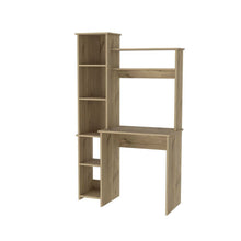 Load image into Gallery viewer, 2 Piece Set Computer Desk With Hutch And Bookshelf - Oak
