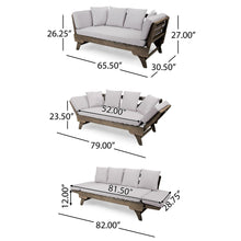 Load image into Gallery viewer, Ottavio - Convertible Sofa Daybed With Water Resistant Cushions
