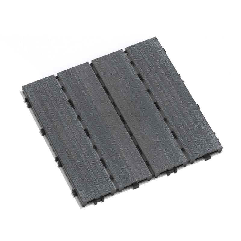 Patio Deck Tiles, Pack Of 22