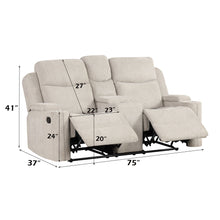 Load image into Gallery viewer, Galya - 3 Piece Living Room Set Sofa Loveseat Chair - Light Gray
