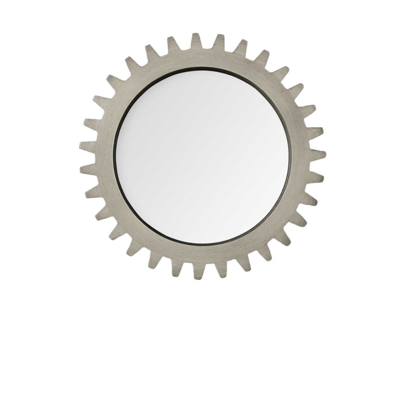 26" Abstract Framed Accent Mirror - Gray