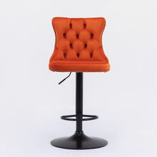 Load image into Gallery viewer, Swivel Barstools Adjusatble Seat Height, Modern Upholstered Bar Stools With Backs Comfortable Tufted For Home Pub And Kitchen Island (Set of 2)
