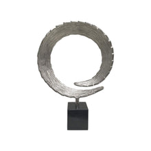 Load image into Gallery viewer, Marble Tabletop Sculpture (354695) - Black / Silver
