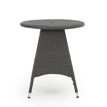 Load image into Gallery viewer, Outdoor Rattan Bistrotable With Surface Round - Gray
