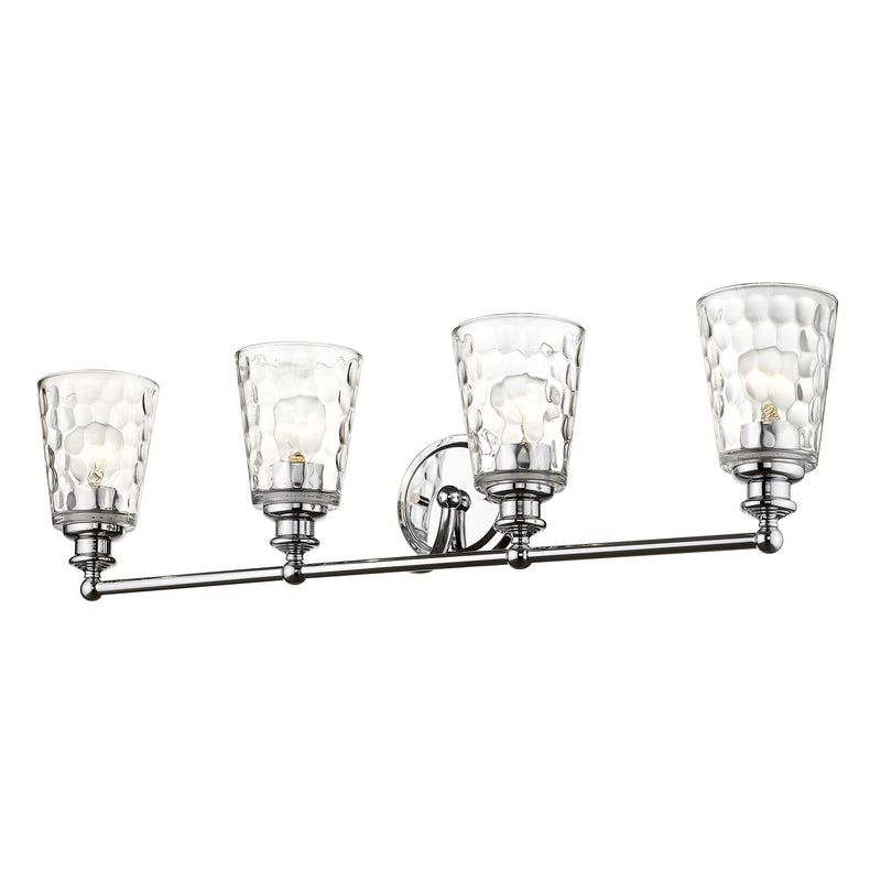 Mae 4-Light Chrome Vanity - Silver
