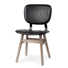 Load image into Gallery viewer, Upholstered Faux leather Open Back Side Chairs (Set of 2) - Brown / Black

