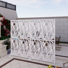 Load image into Gallery viewer, Free Standing Decorative Privacy Screen, Outdoor And Indoor Divider
