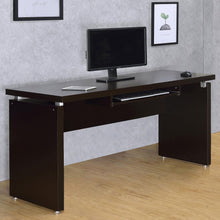 Load image into Gallery viewer, Floating - Top Computer Desk With Pullout Keyboard Shelf - Brown
