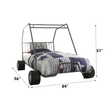 Load image into Gallery viewer, Xander - Twin Go Kart Bed - Gunmetal
