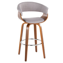 Load image into Gallery viewer, Vintage Mod - Mid Century Modern Fixed Height Barstool With Swivel With Round Footrest (Set of 2)
