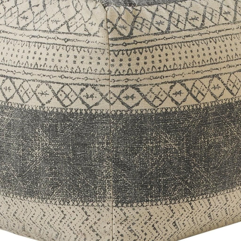 Cotton Ottoman Square - Cream