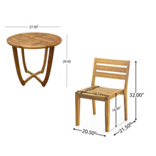 Load image into Gallery viewer, Outdoor 3 Pieces Dining Set - Teak
