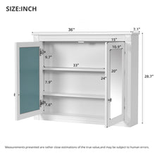 Load image into Gallery viewer, Wall-Mounted Medicine Cabinet With 2 Mirrors, Adjustable Shelves

