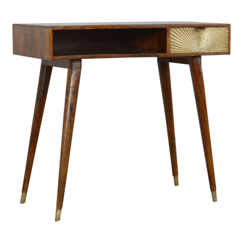 Writing Desk - Brown / Gold