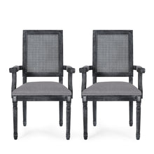 Load image into Gallery viewer, Elegant French Country Style Dining Chair With Cane Backrest
