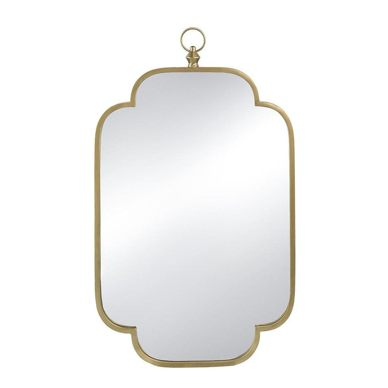 36" Novelty Iron Framed Accent Mirror - Gold