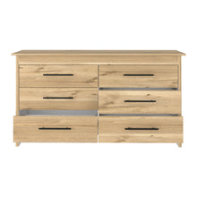 Load image into Gallery viewer, 59" Six Drawer Double Dresser - Natural
