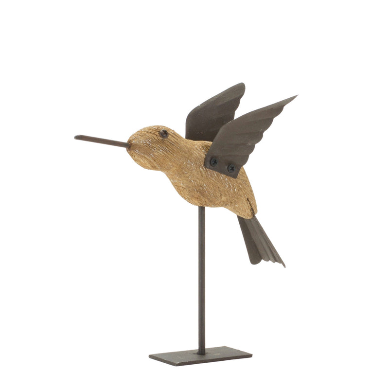 Bird Figurine Tabletop Sculpture (Set of 2) - Natural
