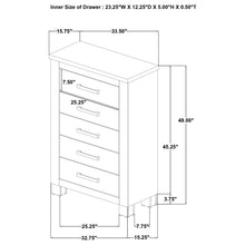 Load image into Gallery viewer, Sansome - 5 Drawer Bedroom Chest - Oak

